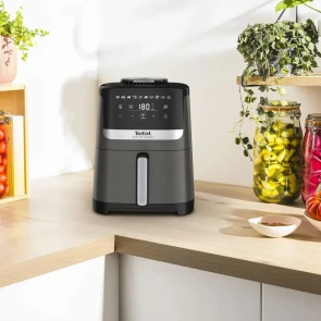 Мультипіч Tefal Easy Fry Silence, 1670Вт, чаша-5л, сенсорне керув., 10 програм, пластик, темно сірий-чорний №7