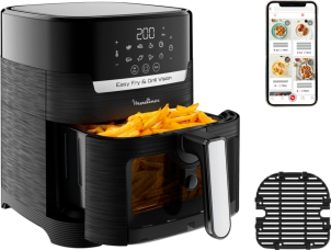 Мультипечь Moulinex Easy Fry&Grill Window, 1550Вт, чаша-4.2л, сенсорное управл., 8 программ, с окошком, пластик, черный №6