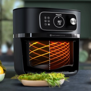 Мультипечь Philips Combi XXL Connected 2200Вт, чаша-8.3л, сенсорное управл., 22 авто. программ, пластик, белый №7