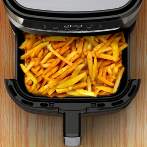 Мультипечь Moulinex Easy Fry&Grill Window, 1550Вт, чаша-4.2л, сенсорное управл., 8 программ, с окошком, пластик, черный №7