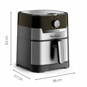 Мультипечь Moulinex EasyFry&Grill, 1550Вт, чаша-4.2л, механическое управл., пластик, серый №8