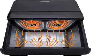 Мультипіч Gorenje 2700Вт, чаша-9л, сенсорне керування, 8 авто. програм, пластик, чорний №10