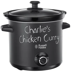 Повільноварка Russell Hobbs ChalkBoard, 200Вт, чаша-3.5л, механічне керув., нерж. сталь, чорний №2