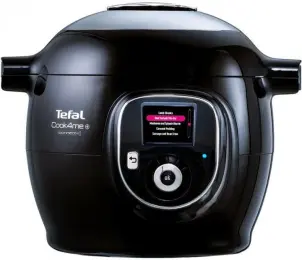 Мультиварка-скороварка Tefal Cook4me+ Connect, 1600Вт, чаша-6л, електронне керув., пластик, чорний №1