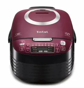 Мультиварка Tefal Spherical, 750Вт, чаша-4л, электронное управл., пластик, черно-бордовый №1