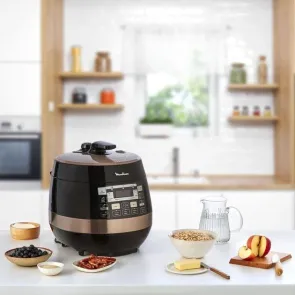 Мультиварка-скороварка Moulinex Quickchef, 1000Вт, чаша-5л, сенсорне керув., пластик, чорний №3