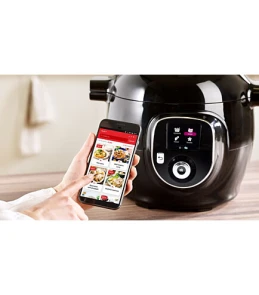 Мультиварка-скороварка Tefal Cook4me+ Connect, 1600Вт, чаша-6л, електронне керув., пластик, чорний №3