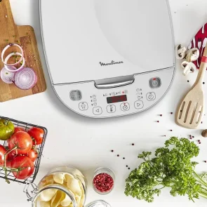 Мультиварка Moulinex SimplyCook Plus, 750Вт, чаша-4л, електронне керув., метал/пластик, білий №3