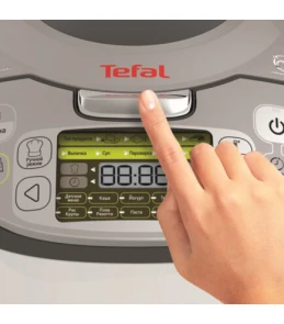 Мультиварка Tefal Fuzzy Logic, 750Вт, чаша-5л, электронное управл., пластик, серый №7