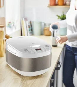 Мультиварка Moulinex SimplyCook Plus, 750Вт, чаша-4л, електронне керув., метал/пластик, білий №5