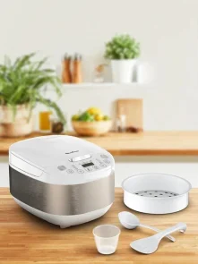 Мультиварка Moulinex SimplyCook Plus, 750Вт, чаша-4л, електронне керув., метал/пластик, білий №6