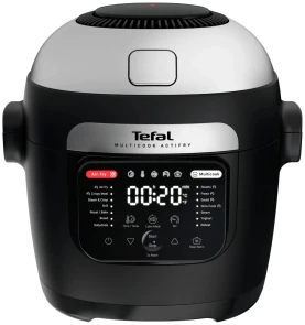 Мультиварка-мультипечь Tefal Multicook Actifry, 1334Вт, чаша-6л, сенсорное управл., 14 программ, металл/пластик, черный №1