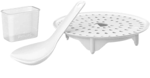 Мультиварка Philips Viva Collection 1300Вт, чаша-6л, электр. управление , 15 авто. программ, нержав.сталь, пластик, черный №5