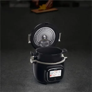 Мультиварка-скороварка Tefal Cook4me Touch, 1600Вт, чаша-6л, сенсорное управл., 13 программ, металл/пластик, черный №5