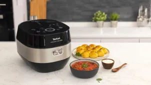 Мультиварка Tefal Multicook&Bake IH, 1500Вт, чаша-5л, електронне керув., метал/пластик, чорний №6
