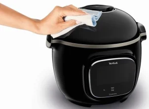 Мультиварка-скороварка Tefal Cook4me Touch, 1600Вт, чаша-6л, сенсорное управл., 13 программ, металл/пластик, черный №6