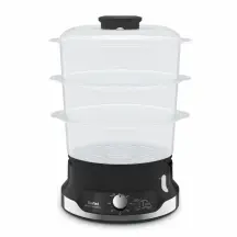Пароварка Tefal Ultracompact, 800Вт, объем-9л, резервуар для воды -1л, механическое управл., пластик, черный