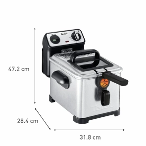 Фритюрниця Tefal Filtra Pro, 2400Вт, ємність-3л, механічне керув., від 150°C до 190°C нержавіюча сталь, чорний №2