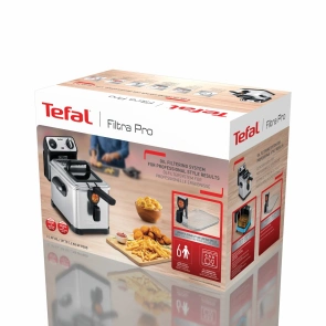 Фритюрниця Tefal Filtra Pro, 2400Вт, ємність-3л, механічне керув., від 150°C до 190°C нержавіюча сталь, чорний №6