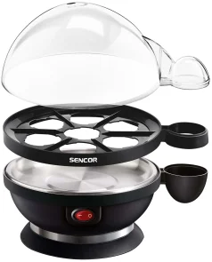 Яйцеварка Sencor, 380Вт, механічне керув., 3 рівня приготування, на 7 яєць, пластик, чорний №3