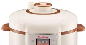 Мультиварка-скороварка Moulinex, 1000Вт, чаша-5л, сенсорне керув., метал/пластик, білий №4