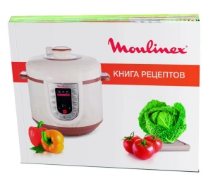 Мультиварка-скороварка Moulinex, 1000Вт, чаша-5л, сенсорне керув., метал/пластик, білий №7