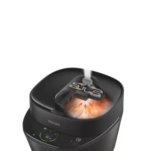 Мультиварка-скороварка Philips All-in-One Cooker, 1000Вт, чаша-5л, электронное управл., пластик, черный №8