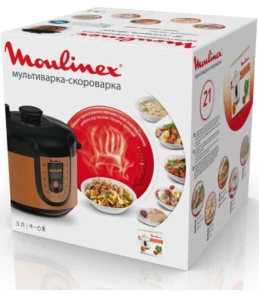 Мультиварка-скороварка Moulinex, 1000Вт, чаша-5л, сенсорне керув., метал/пластик, бронзово-чорний №11