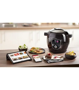 Мультиварка-скороварка Tefal Cook4me+ Connect, 1600Вт, чаша-6л, електронне керув., пластик, чорний №9