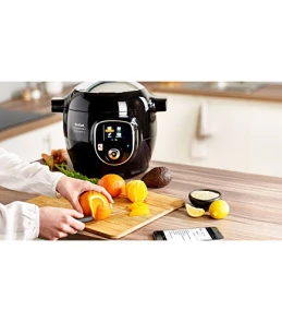 Мультиварка-скороварка Tefal Cook4me+ Connect, 1600Вт, чаша-6л, електронне керув., пластик, чорний №11