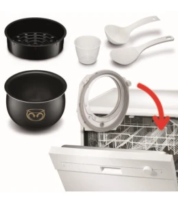 Мультиварка Tefal Fuzzy Logic, 750Вт, чаша-5л, электронное управл., пластик, серый №9