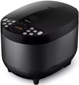 Мультиварка Philips All-in-One 980Вт, чаша-5л, електр. керування , 60 авто. програм, пластик, чорний №5