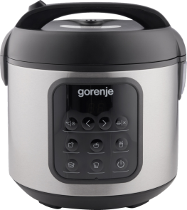 Мультиварка Gorenje, 476Вт, мины, чаша-2л, электронное управл., 5 программ, металл/пластик, черный №8