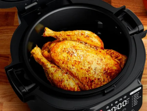 Мультиварка-мультипечь Tefal Multicook Actifry, 1334Вт, чаша-6л, сенсорное управл., 14 программ, металл/пластик, черный №9
