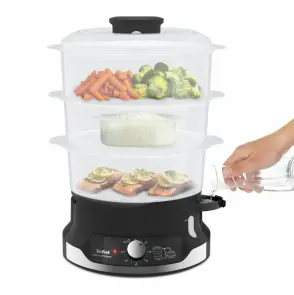 Пароварка Tefal Ultracompact, 800Вт, объем-9л, резервуар для воды -1л, механическое управл., пластик, черный №3