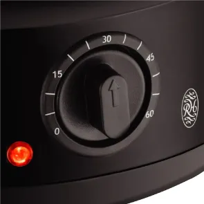 Пароварка Russell Hobbs Kitchen Collection 400Вт, чаша-2.3/3.3л, резервуар для воды -0.5л, механическое управление, 3 яруса, пластик, черный №4