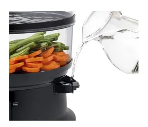 Пароварка Tefal Convenient, 900Вт, чаша-2.9/3.1л, резервуар для воды -1.5л, механическое управл., пластик, черный №5