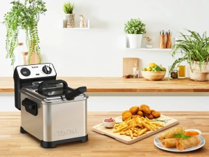 Фритюрниця Tefal Filtra Pro, 2400Вт, ємність-3л, механічне керув., від 150°C до 190°C нержавіюча сталь, чорний №10