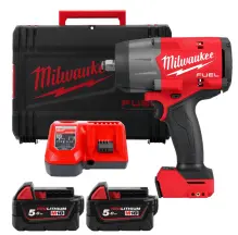 Гайкокрут аккумуляторный 1/2" MILWAUKEE, M18 FHIW2F12-502X, 2034Нм, (+ заряд.устройство, 2 акум., HD Кейс)