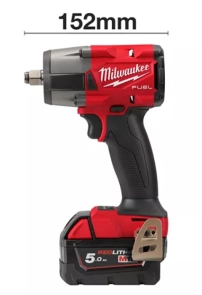 Гайкокрут імпульсний компактний 1/2" (881 Нм) з фрикційним кільцем MILWAUKEE M18 FMTIW2F12-502X , (+ заряд.пристрій, 2 акум., HD №7