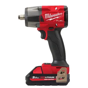 Гайковерт акумуляторний безщітковий MILWAUKEE 1/2" (881 Нм) M18 FMTIW2F12-0, з кільцем (каркас) + M18 B5 поДарунок №2