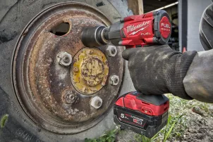 Гайковерт акумуляторний безщітковий MILWAUKEE 1/2" (881 Нм) M18 FMTIW2F12-0, з кільцем (каркас) + M18 B5 поДарунок №4