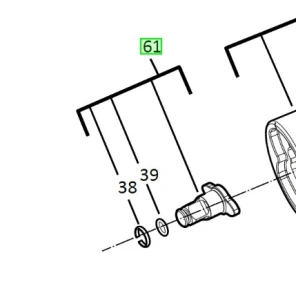 Шпиндель для M12FIWF12 MILWAUKEE №1