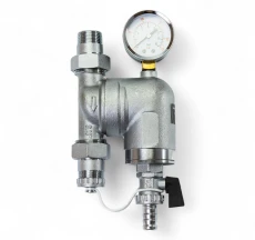 366022 Фильтр поворотный самопромывной с манометром 3/4", латунь, Tervix Pro Line WD
