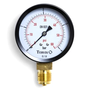 355211 манометр Tervix Pro Line 63 0-4 бар 1/4" рад. №1