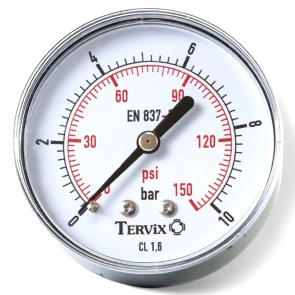 355611 манометр Tervix Pro Line 63 0-4 бар 1/4" акс. №1