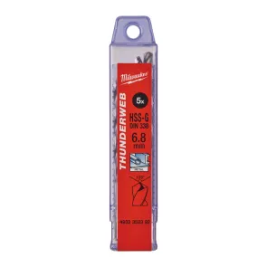 Свердло по металу THUNDERWEB HSS-G MILWAUKEE DIN338, діаметр 6,8 x 109 мм, (5шт) №1