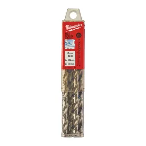 Сверло по металлу HSS-G MILWAUKEE DIN340, диаметр 10,0x184 мм (10шт), пластиковая коробка №1