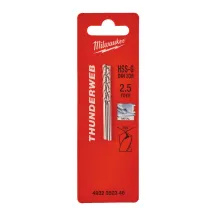 Сверло по металлу THUNDERWEB HSS-G MILWAUKEE DIN338, диаметр 2.5 x 57 мм, (2шт)
