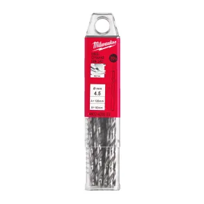 Сверло по металлу HSS-G MILWAUKEE DIN340, диаметр 4.5x126мм, (10шт) №1